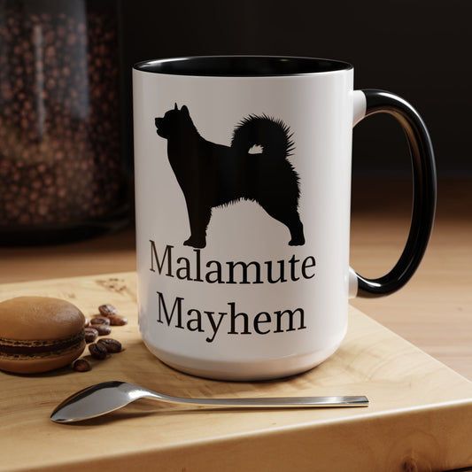 Malamute Mayhem 2-Tone Coffee Mug