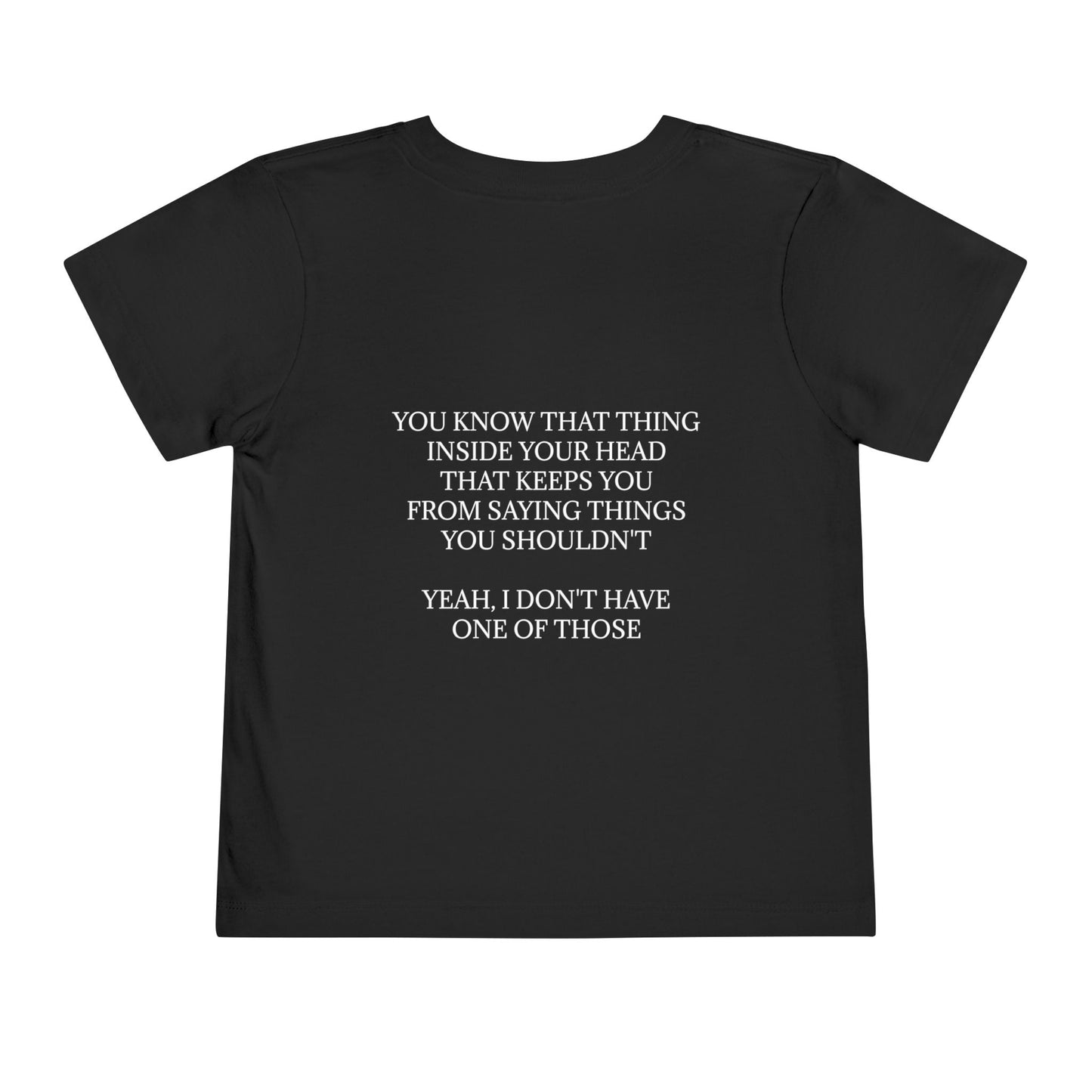 No Filter Toddler Unisex Short Sleeve Crewneck Tee