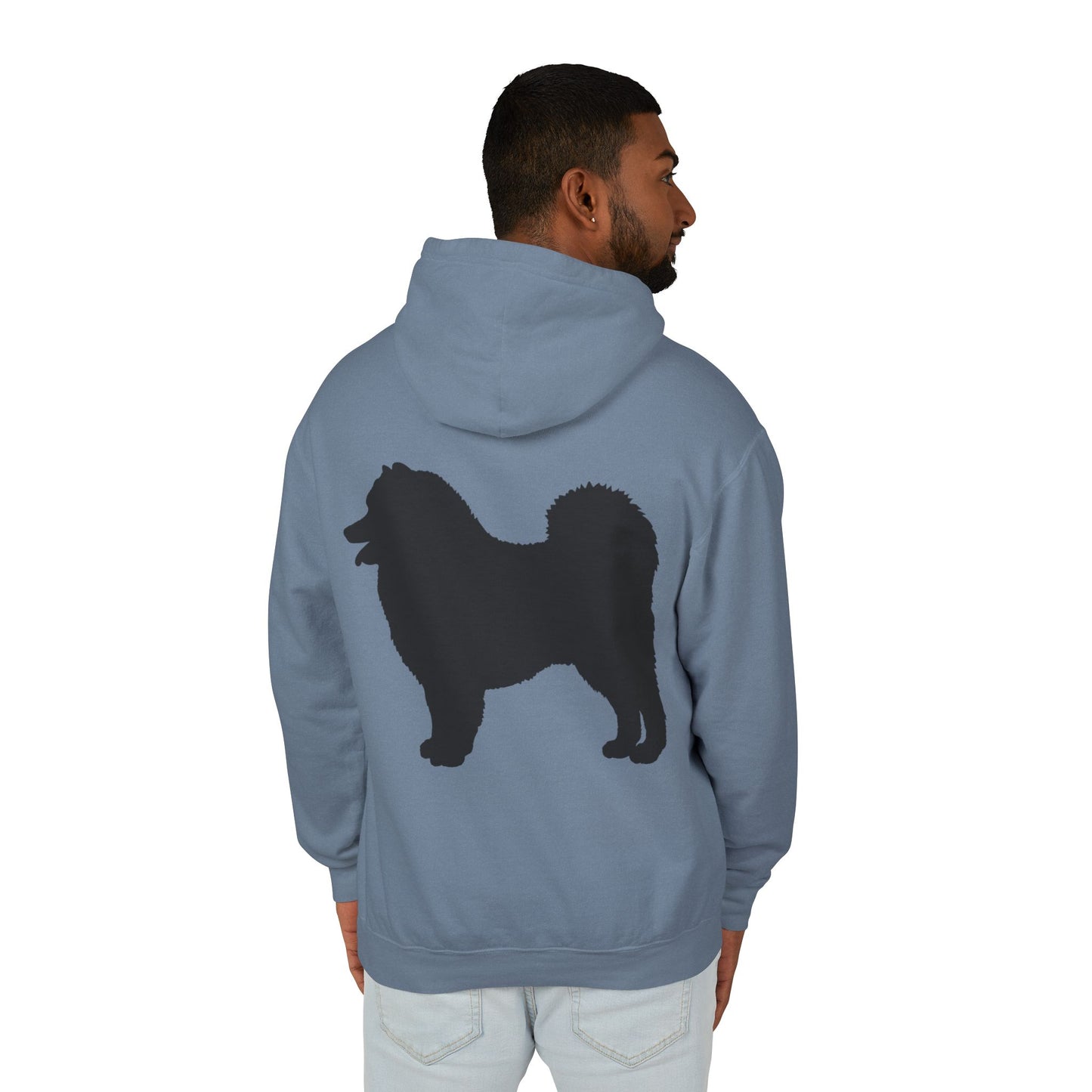 Samoyed Silhouette Unisex Lightweight Hoodie