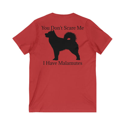 You Don't Scare Me Unisex Short Sleeve V-Neck Tee