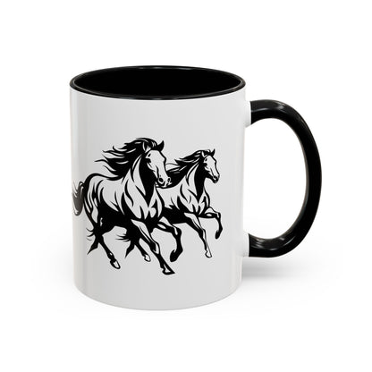 Horsin' Around 2-Tone Coffee Mug