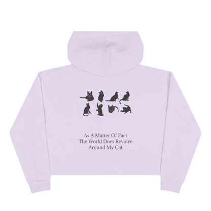 Matter Of Fact Cat Women's Crop Hoodie