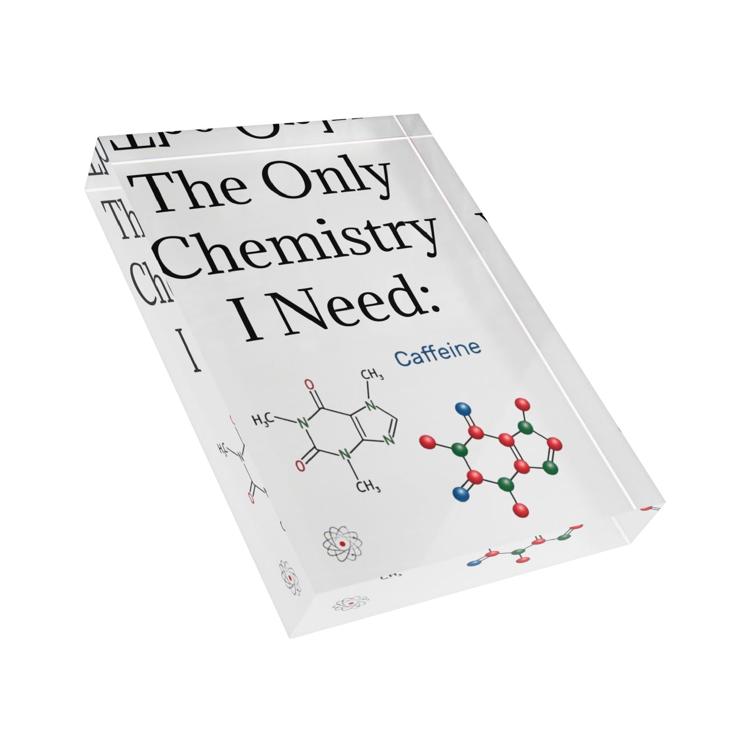 Chemistry Lesson Acrylic Photo Block