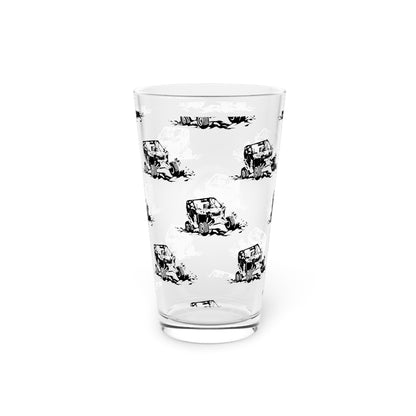 Slingin' Mud Side By Side Drinking Glass