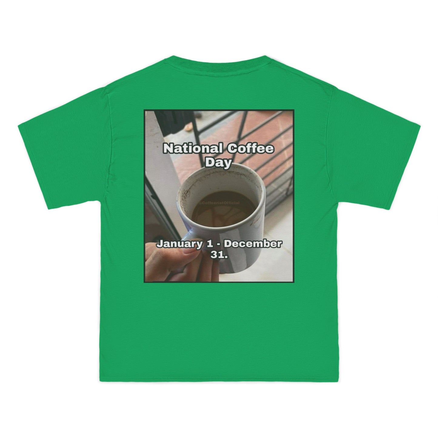 National Coffee Day Men's Short-Sleeve Crewneck Tee