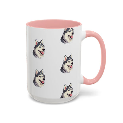 Malamute Head 2-Tone Coffee Mug