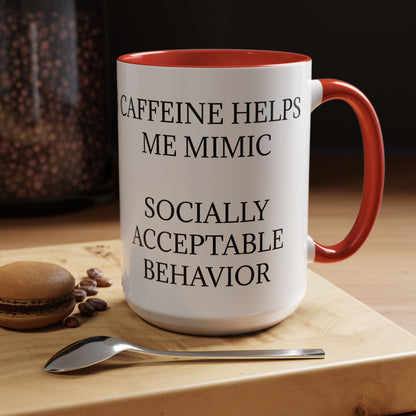 Socially Acceptable 2-Tone Coffee Mug