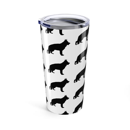German Shepherd Silhouette Tumbler