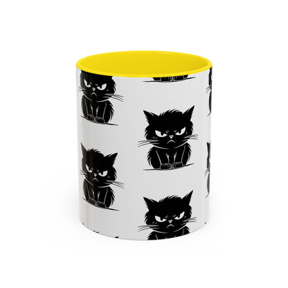 Angry Cat 2-Tone Coffee Mug