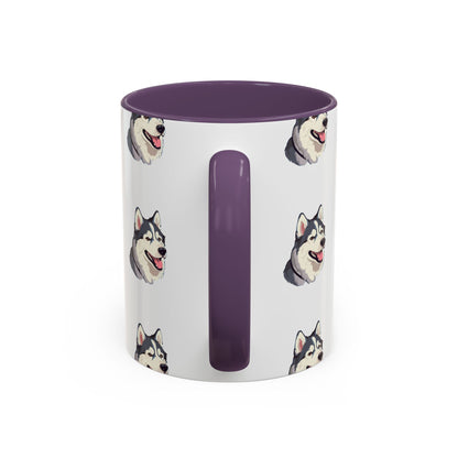 Malamute Head 2-Tone Coffee Mug