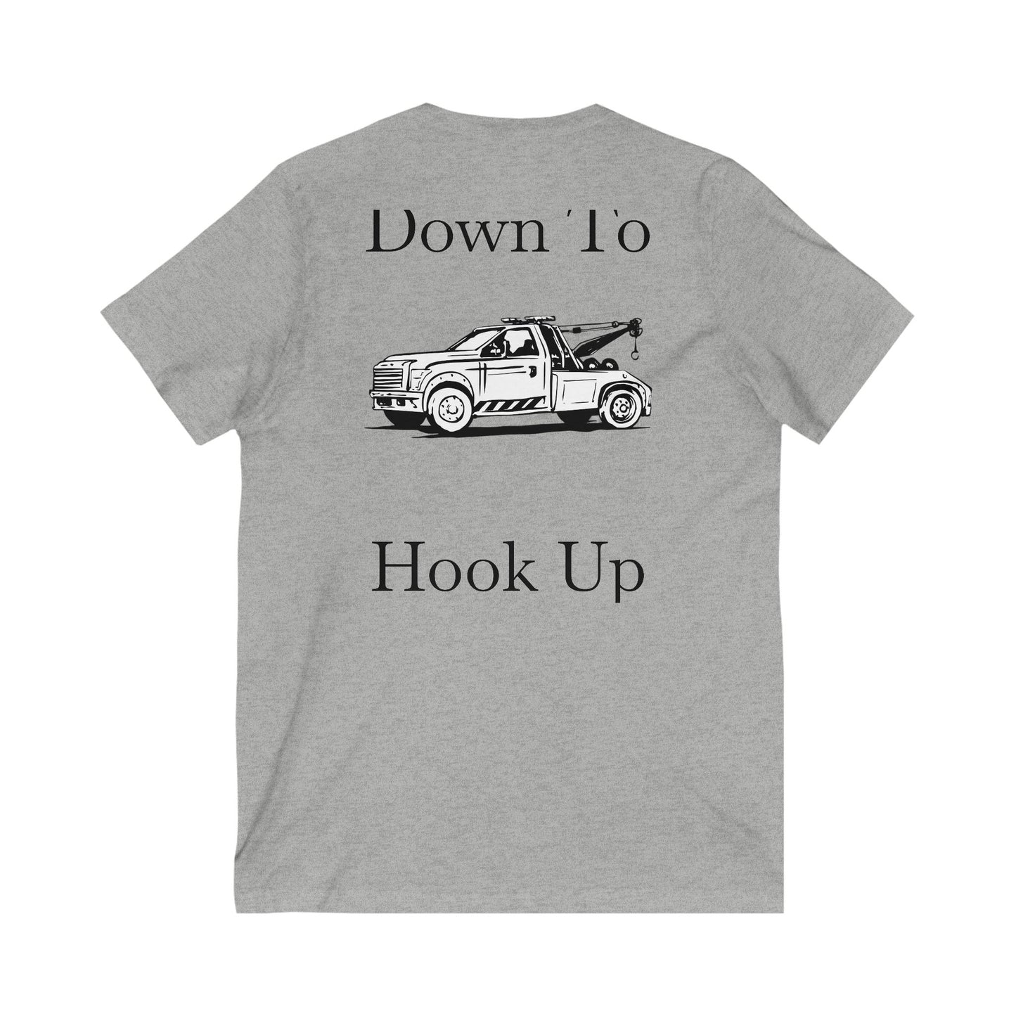 Down To Hook Up Unisex Short Sleeve V-Neck Tee