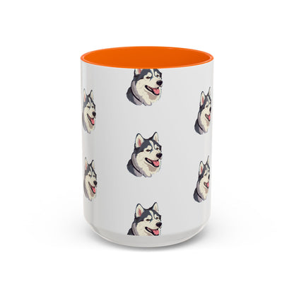 Malamute Head 2-Tone Coffee Mug
