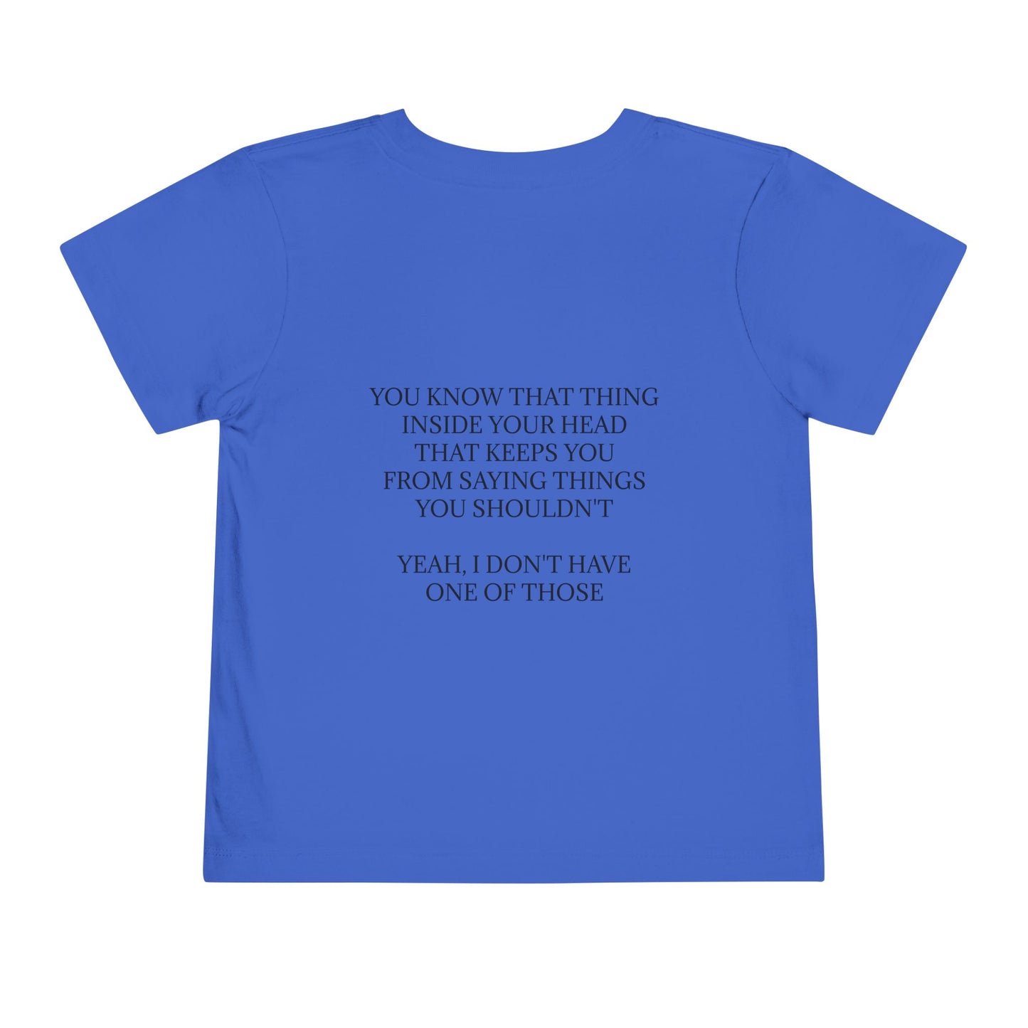 No Filter Toddler Unisex Short Sleeve Crewneck Tee