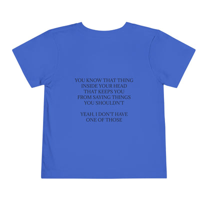 No Filter Toddler Unisex Short Sleeve Crewneck Tee
