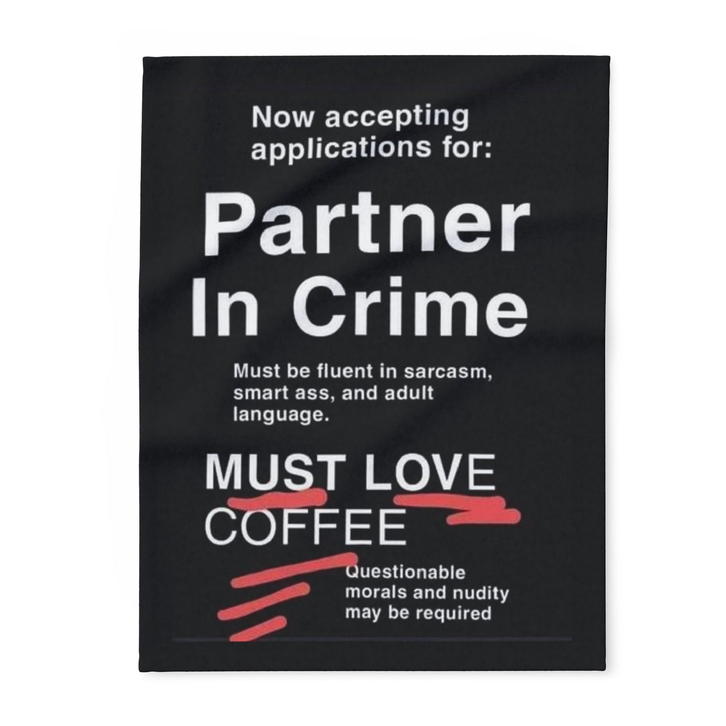 Partner In Crime Arctic Fleece Blanket