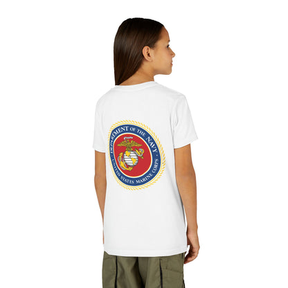 US Marine Corps Youth Unisex Short Sleeve Crewneck Tee