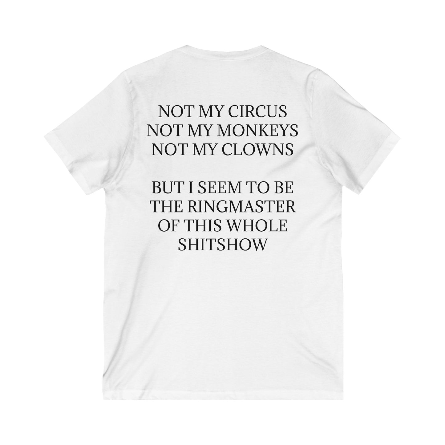 Ringmaster Unisex Short Sleeve V-Neck Tee