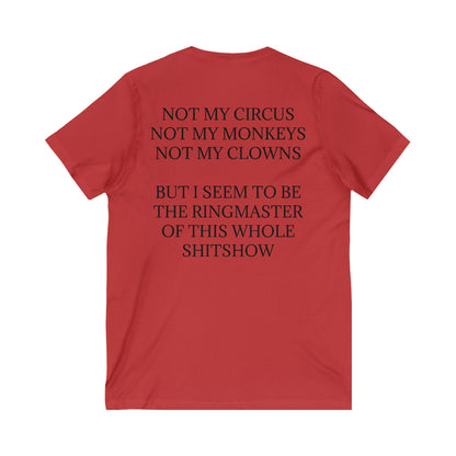 Ringmaster Unisex Short Sleeve V-Neck Tee