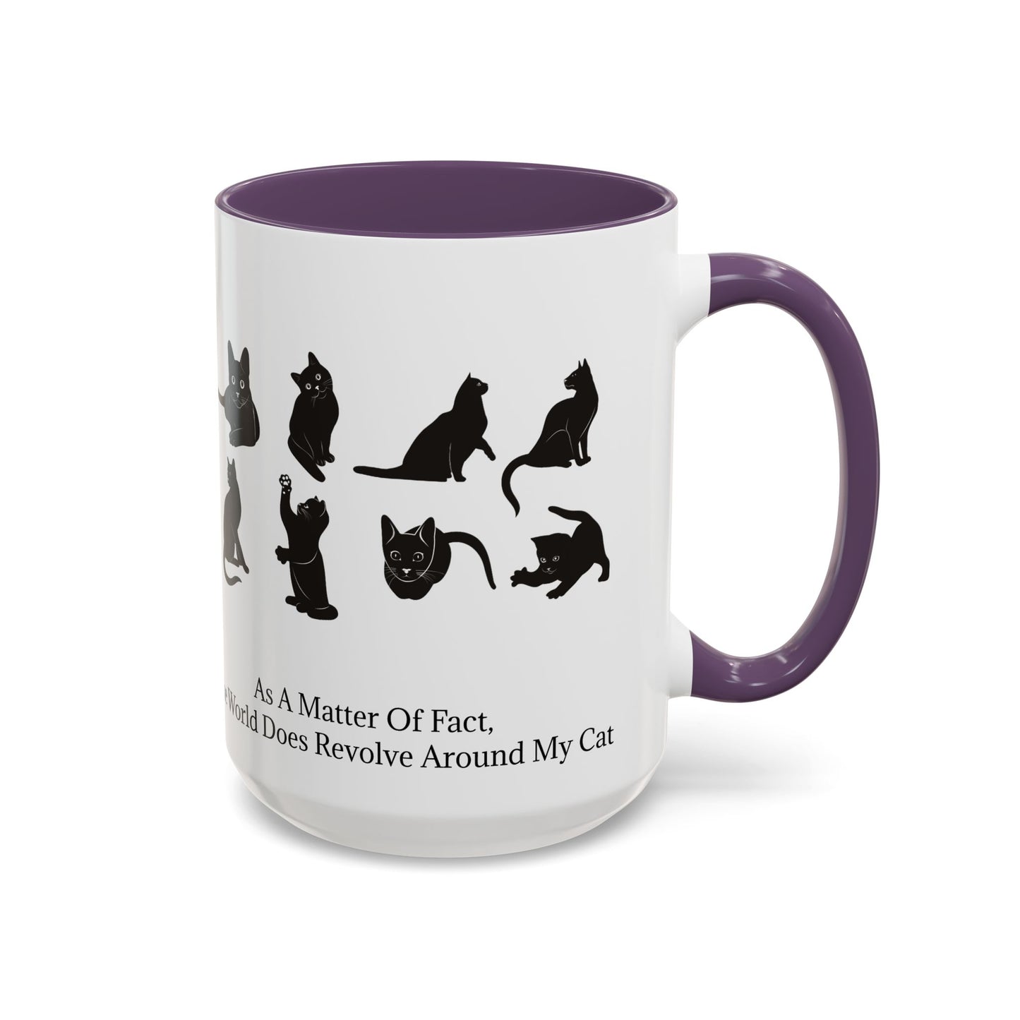 Matter Of Fact Cat 2-Tone Coffee Mug