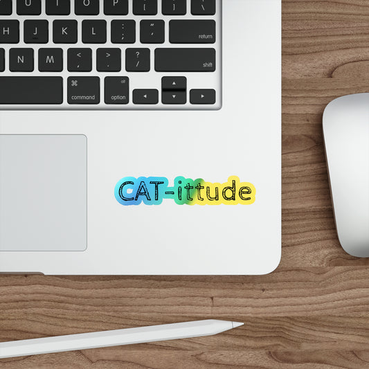 CAT-ittude Holographic Sticker