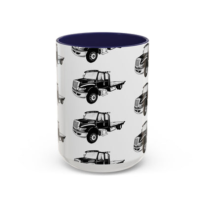 Flatbed Tow Truck 2-Tone Coffee Mug