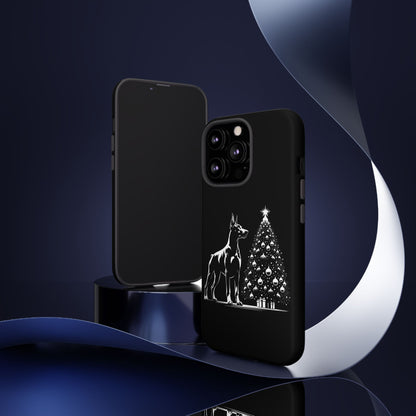 Doberman Christmas Tree iPhone Case