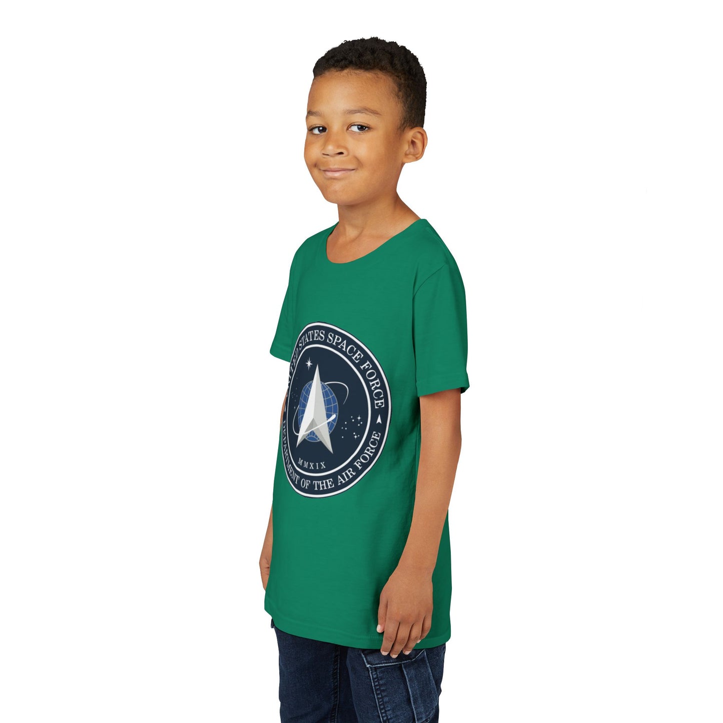 US Space Force Youth Unisex Short Sleeve Crewneck Tee