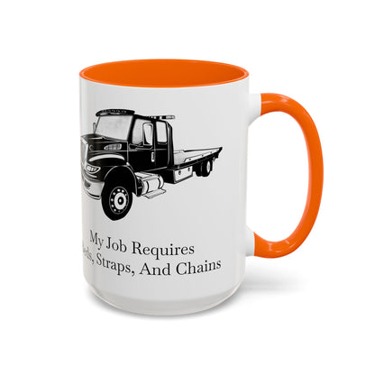 Beds, Straps, And Chains 2-Tone Coffee Mug