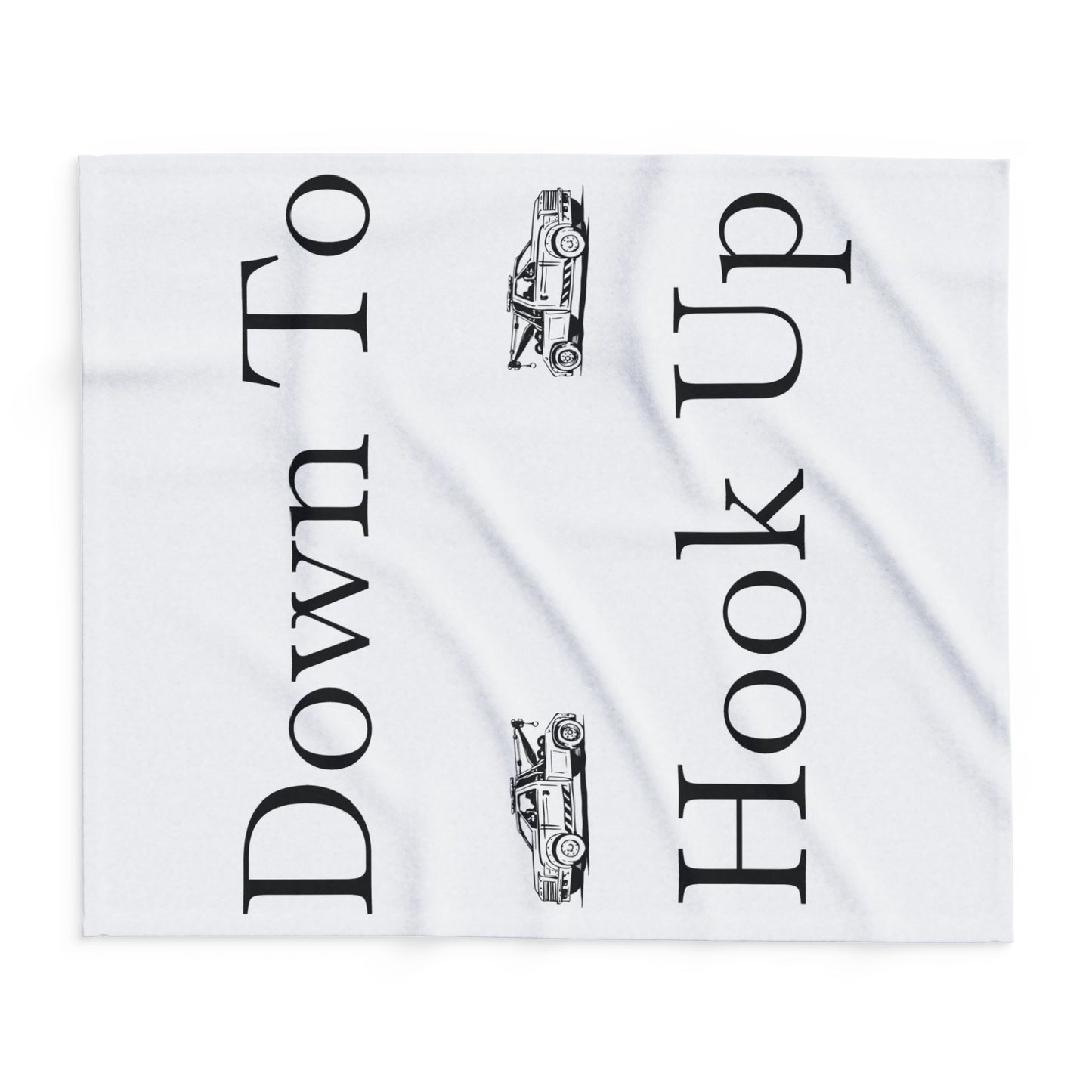 Down To Hook Up Arctic Fleece Blanket