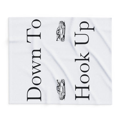 Down To Hook Up Arctic Fleece Blanket