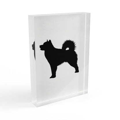 Malamute Silhouette Acrylic Photo Block