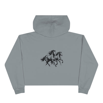 Horsin' Around Women's Crop Hoodie