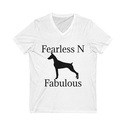 Fearless N Fabulous Unisex Short Sleeve V-Neck Tee