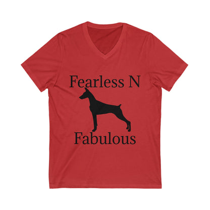 Fearless N Fabulous Unisex Short Sleeve V-Neck Tee