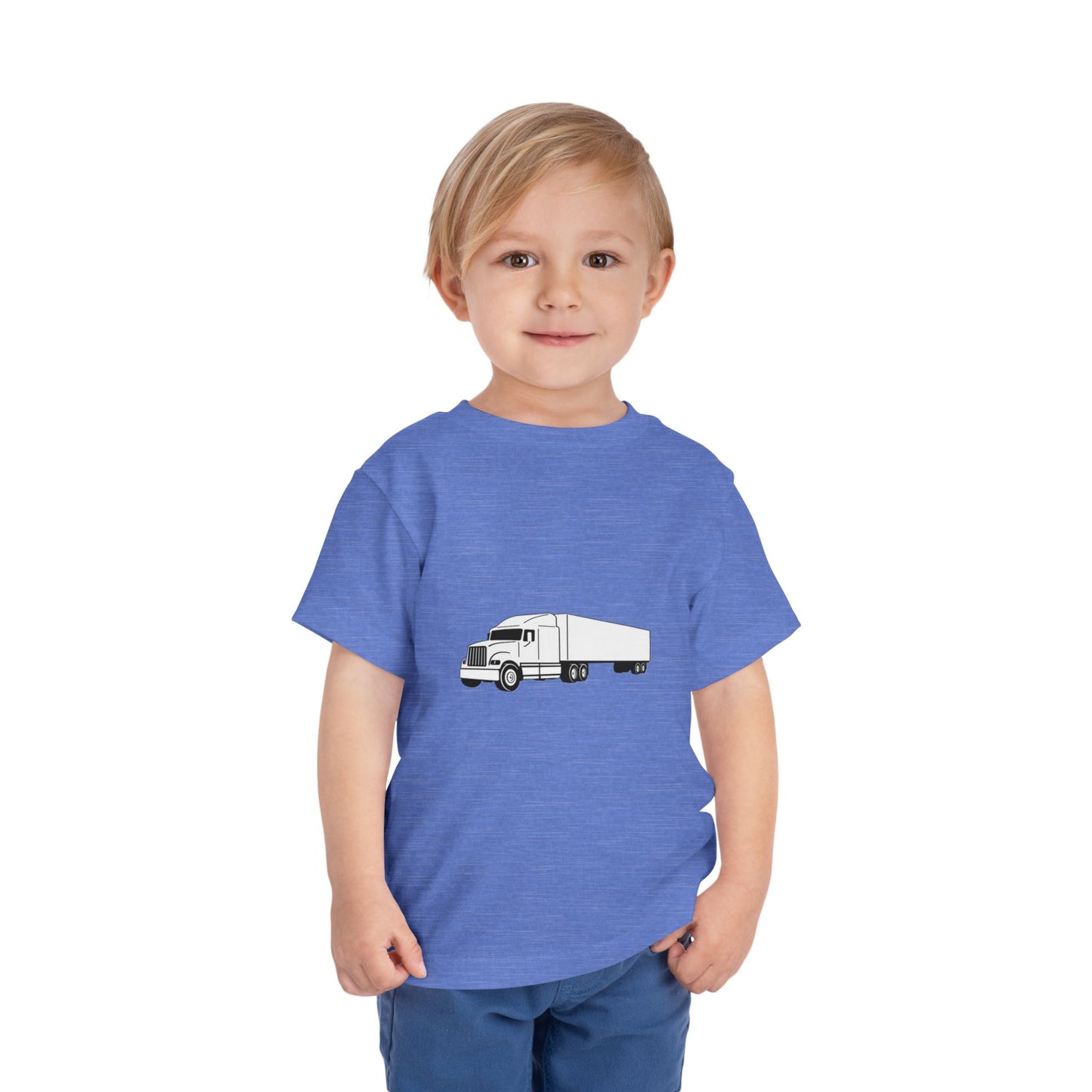 Semi Truck Toddler Unisex Short Sleeve Crewneck Tee