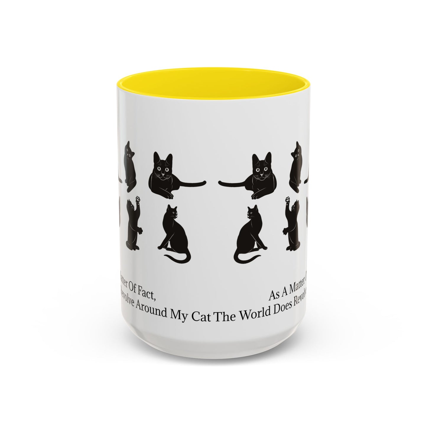 Matter Of Fact Cat 2-Tone Coffee Mug