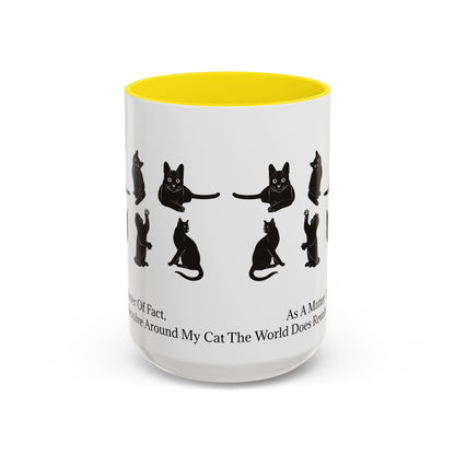 Matter Of Fact Cat 2-Tone Coffee Mug