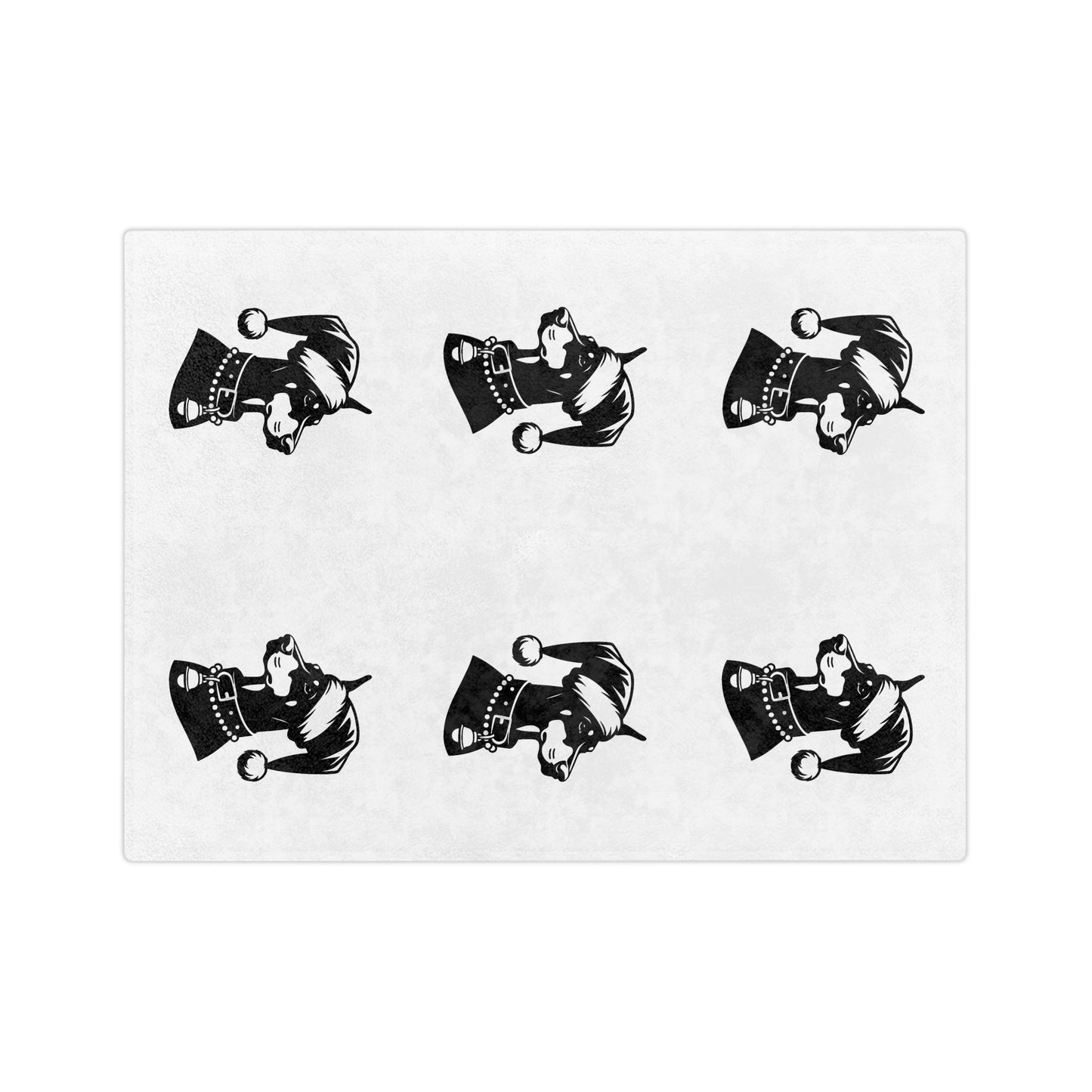 Santa Paws Doberman Velveteen Microfiber Blanket