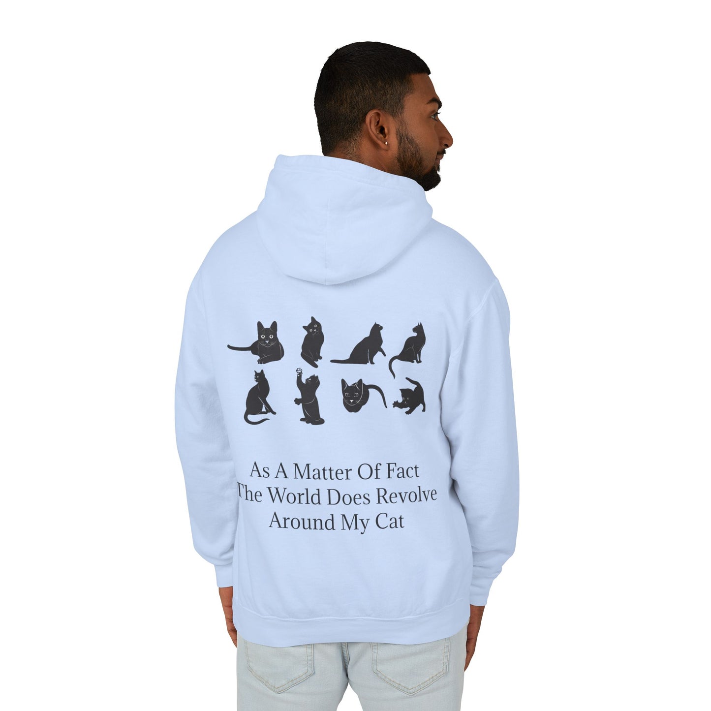 Matter Of Fact Cat Unisex Lightweight Hoodie