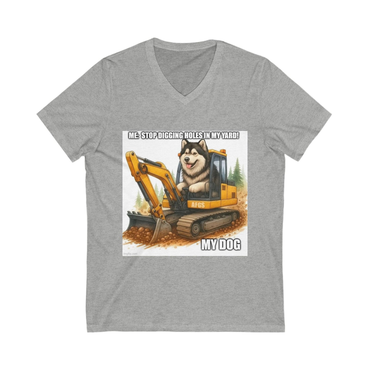 Digmaster Unisex Short Sleeve V-Neck Tee