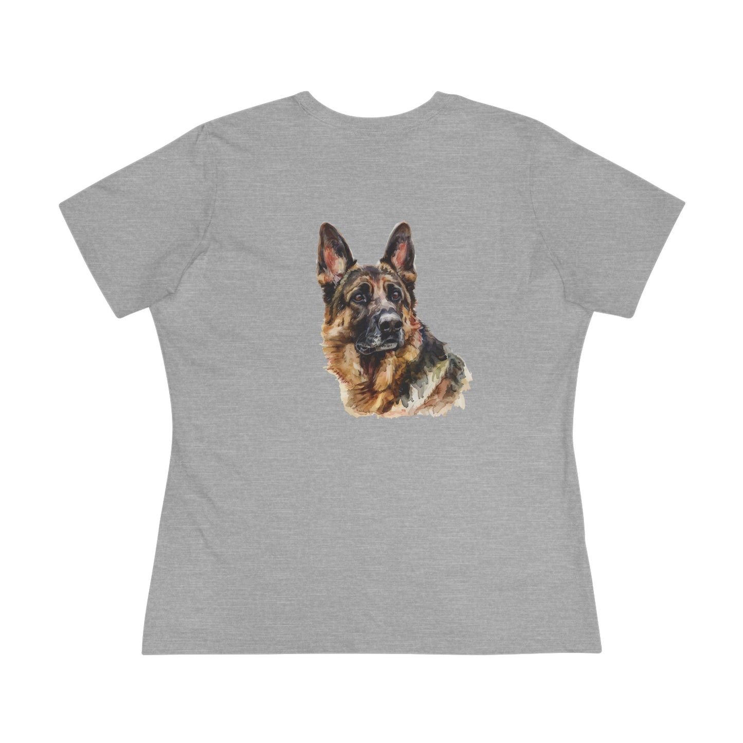 German Shepherd Head Women's Short Sleeve Crewneck Tee