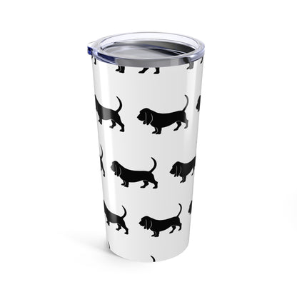 Basset Hound Silhouette Tumbler