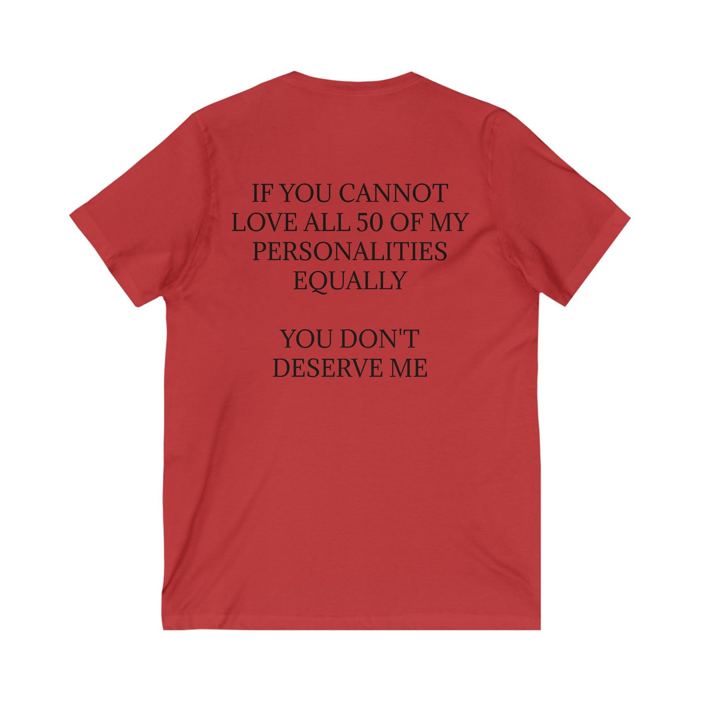 50 Personalities Unisex Short Sleeve V-Neck Tee