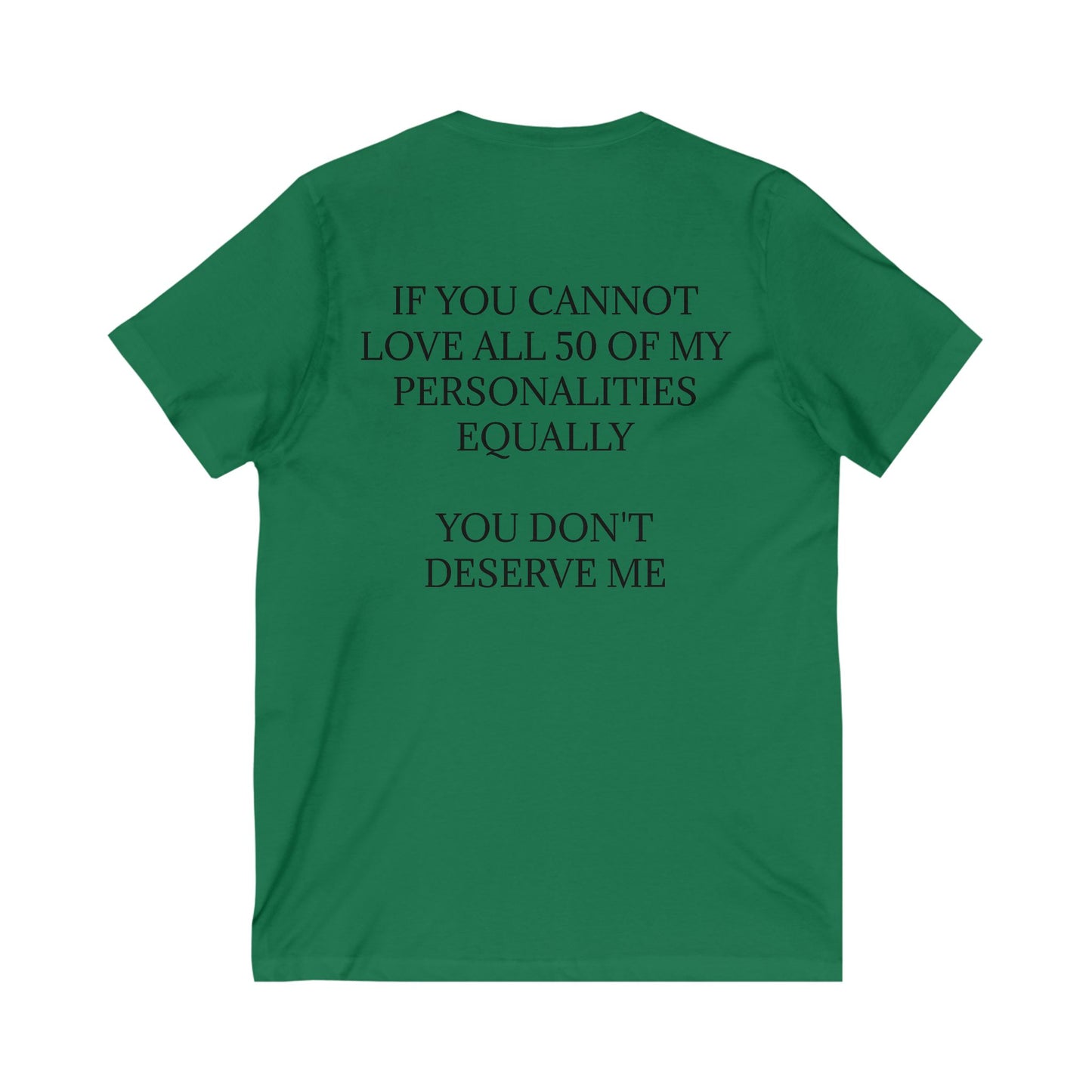 50 Personalities Unisex Short Sleeve V-Neck Tee