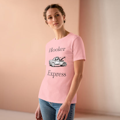 H**ker Express Wheel Lift Tow Truck Women's Short Sleeve Crewneck Tee
