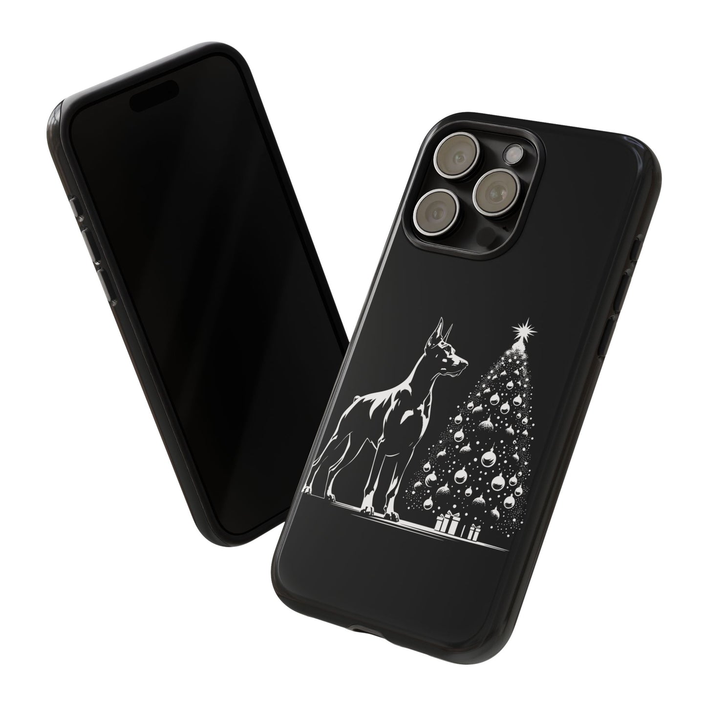 Doberman Christmas Tree iPhone Case