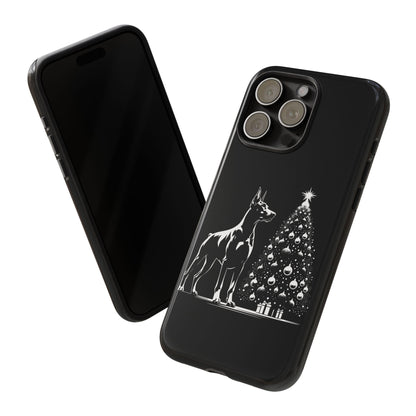 Doberman Christmas Tree iPhone Case