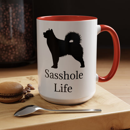 Sasshole Life 2-Tone Coffee Mug