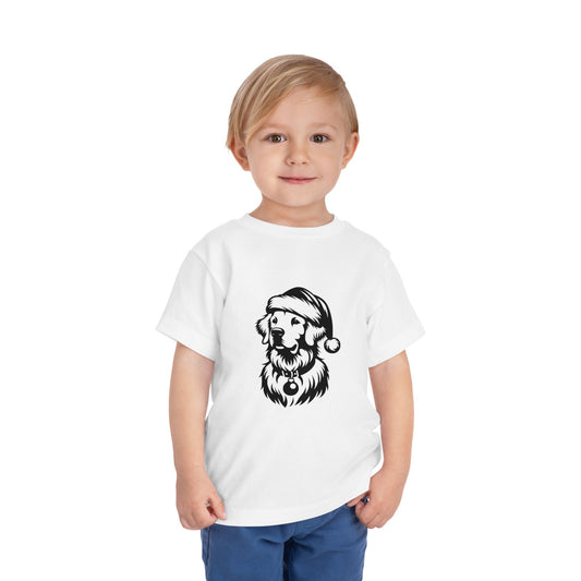 Santa Paws Golden Toddler Unisex Short Sleeve Crewneck Tee