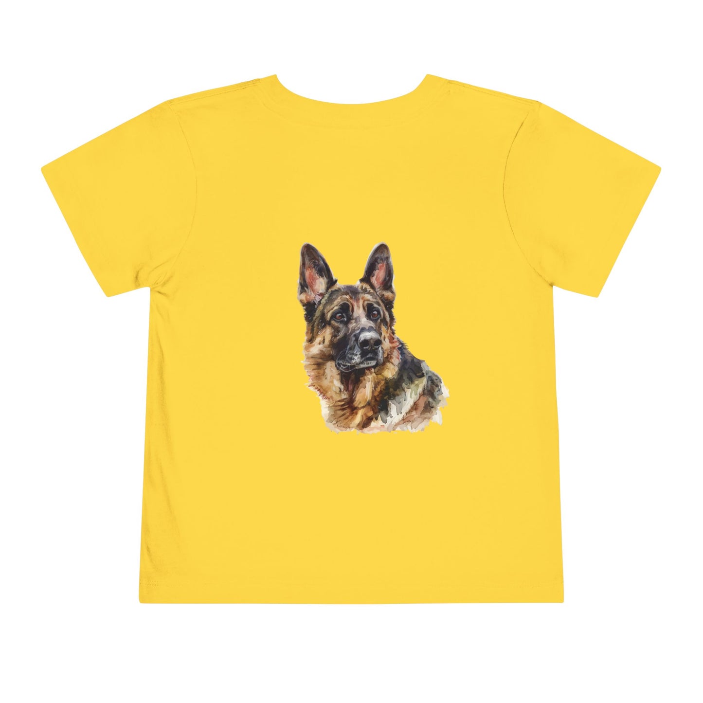 German Shepherd Head Toddler Unisex Short Sleeve Crewneck Tee